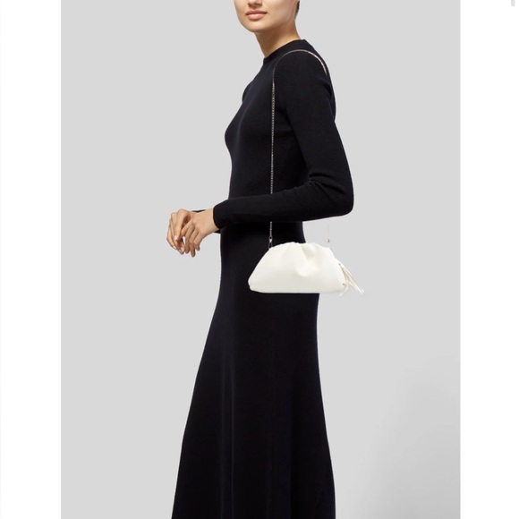 Understated Leather Shoulder Bag White Vegan Leather NEW - Picture 3 of 7